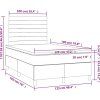 Box spring postel s matrací 120x190 cm samet [3270005] (Barva Tmavě moddrá)