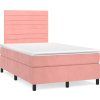 Box spring postel s matrací 120x190 cm samet [3270005] (Barva Tmavě moddrá)