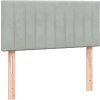 Box spring postel s matrací 80x210 cm samet [3316378] (Barva Tmavě šedá)