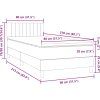 Box spring postel s matrací 80x210 cm samet [3316378] (Barva Tmavě šedá)