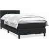 Box spring postel s matrací 80x210 cm samet [3316378] (Barva Tmavě šedá)