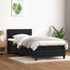 Box spring postel s matrací 80x210 cm samet [3316378] (Barva Tmavě šedá)