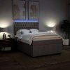 Box spring postel s matrací 140x190 cm textil [3293970] (Barva Světle šedá)
