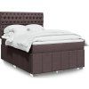 Box spring postel s matrací 140x190 cm textil [3293970] (Barva Světle šedá)