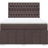 Box spring postel s matrací 140x190 cm textil [3293970] (Barva Světle šedá)