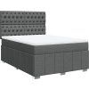 Box spring postel s matrací 140x190 cm textil [3293970] (Barva Světle šedá)