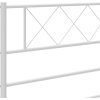 Kovové čelo postele 160 cm [372361] (Barva Bílá)