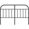 Kovové čelo postele 140 cm [353668] (Barva Černá)