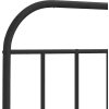Kovové čelo postele 140 cm [353668] (Barva Černá)