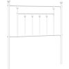 Kovové náhradní čelo postele 80 cm [353613] (Barva Bílá)