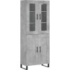 Skříň highboard 69,5 x 34 x 180 cm kompozitní dřevo [3198365] (Barva Betonová šedá)