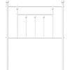 Kovové náhradní čelo postele 75 cm [353563] (Barva Černá)