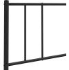 Kovové náhradní čelo postele 90 cm [352508] (Barva Černá)