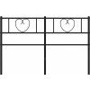 Kovové čelo postele 160 cm [355498] (Barva Černá)