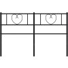 Kovové čelo postele 160 cm [355498] (Barva Černá)