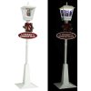 Vánoční pouliční lampa se Santou 180 cm LED [331476] (Barva Bílá)