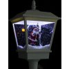 Vánoční pouliční lampa se Santou 180 cm LED [331476] (Barva Bílá)