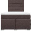 Box spring postel s matrací 120x190 cm textil [3292732] (Barva Krémová)