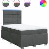 Box spring postel s matrací 120x190 cm textil [3292732] (Barva Krémová)