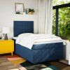 Box spring postel s matrací 120x190 cm textil [3292732] (Barva Krémová)