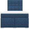Box spring postel s matrací 120x190 cm textil [3292732] (Barva Krémová)