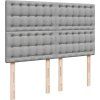 Box spring postel s matrací 140x190 cm textil [3293980] (Barva Tmavě hnědá)