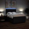 Box spring postel s matrací 140x190 cm textil [3293980] (Barva Tmavě hnědá)