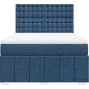 Box spring postel s matrací 140x190 cm textil [3293980] (Barva Tmavě hnědá)