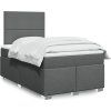 Box spring postel s matrací 120x190 cm textil [3290425] (Barva Krémová)