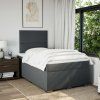Box spring postel s matrací 120x190 cm textil [3290425] (Barva Krémová)
