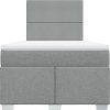 Box spring postel s matrací 120x190 cm textil [3290425] (Barva Krémová)