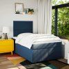 Box spring postel s matrací 120x190 cm textil [3290425] (Barva Krémová)