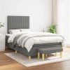 Box spring postel s matrací 120x190 cm textil [3270418] (Barva Světle šedá)