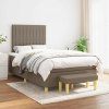 Box spring postel s matrací 120x190 cm textil [3270418] (Barva Světle šedá)