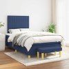 Box spring postel s matrací 120x190 cm textil [3270418] (Barva Světle šedá)