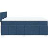 Box spring postel s matrací 140x190 cm textil [3287056] (Barva Světle šedá)