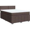 Box spring postel s matrací 140x190 cm textil [3287056] (Barva Světle šedá)