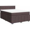 Box spring postel s matrací 140x190 cm textil [3287077] (Barva Světle šedá)