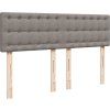 Box spring postel s matrací 140x190 cm textil [3287077] (Barva Světle šedá)