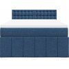 Box spring postel s matrací 140x190 cm textil [3287077] (Barva Světle šedá)