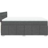 Box spring postel s matrací 140x190 cm textil [3287077] (Barva Světle šedá)