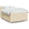 Box spring postel s matrací 140x190 cm textil [3287077] (Barva Světle šedá)