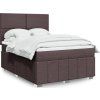 Box spring postel s matrací 140x190 cm textil [3291657] (Barva Tmavě šedá)