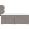 Box spring postel s matrací 140x190 cm textil [3291681] (Barva Taupe)