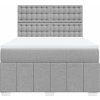 Box spring postel s matrací 140x190 cm textil [3291681] (Barva Taupe)