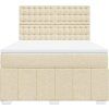 Box spring postel s matrací 140x190 cm textil [3291681] (Barva Taupe)
