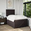 Box spring postel s matrací 120x190 cm textil [3292722] (Barva Černá)