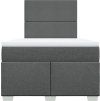 Box spring postel s matrací 120x190 cm textil [3292722] (Barva Černá)