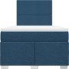 Box spring postel s matrací 120x190 cm textil [3292722] (Barva Černá)