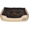 Teplý pelíšek pro psy s polstrovaným polštářem XL [170206] (Barva polštáře Béžová)